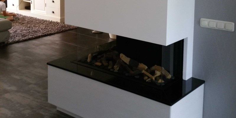 hip & happening woonkamer modern inbouw driezijdig gas wit rechthoekig 