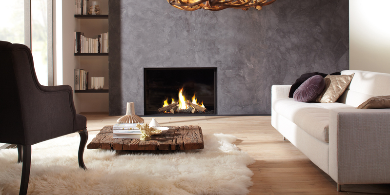hip & happening woonkamer modern inbouw front schouw gas rechthoekig antraciet 