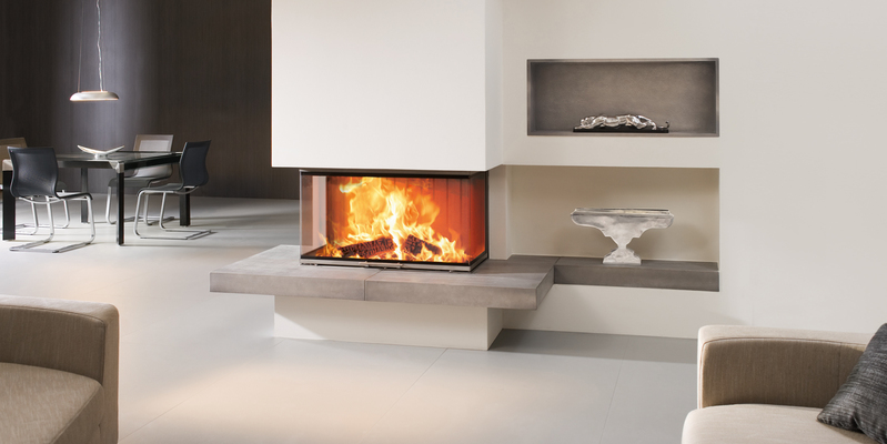 woonkamer modern licht & sprankelend driezijdig hout rechthoekig zwart wit inbouw met liftdeur 