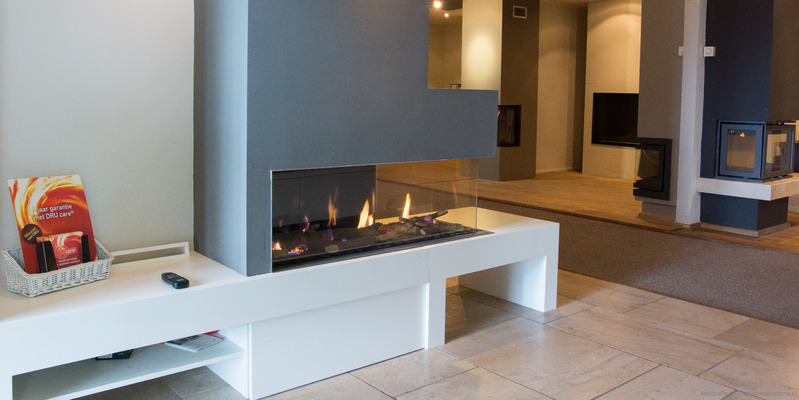 modern inbouw licht & sprankelend driezijdig gas rechthoekig zaal wit grijs 