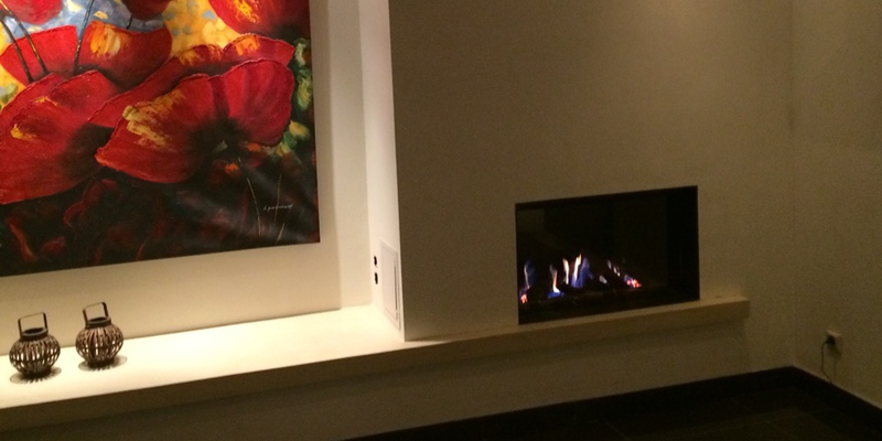woonkamer modern inbouw front rechthoek licht & sprankelend gas beige 