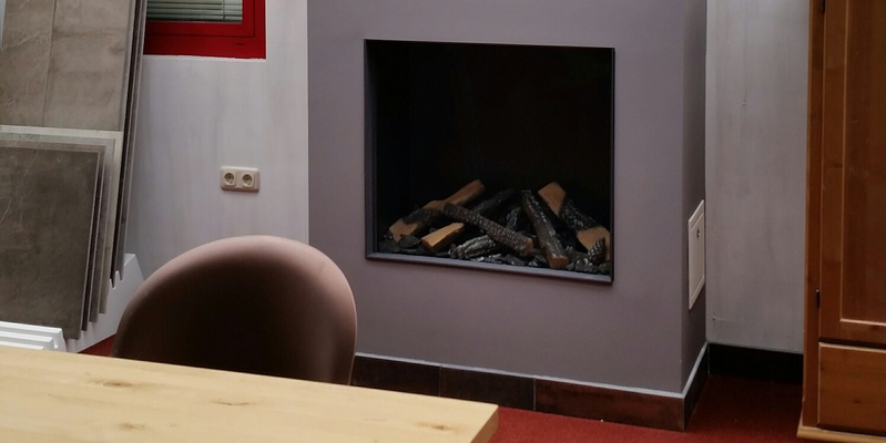 hip & happening woonkamer modern vierkant inbouw front gas antraciet 