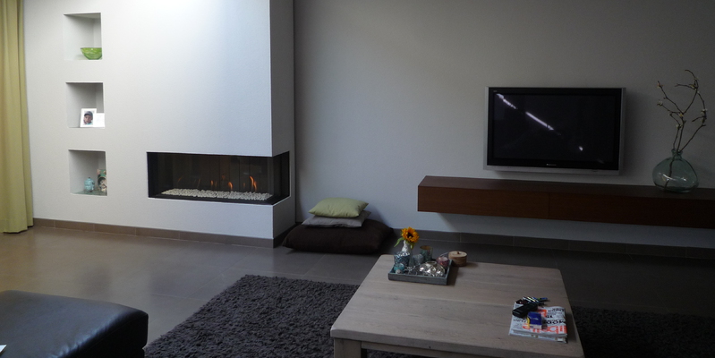 woonkamer modern licht & sprankelend gas wit tweezijdig rechthoekig inzet 