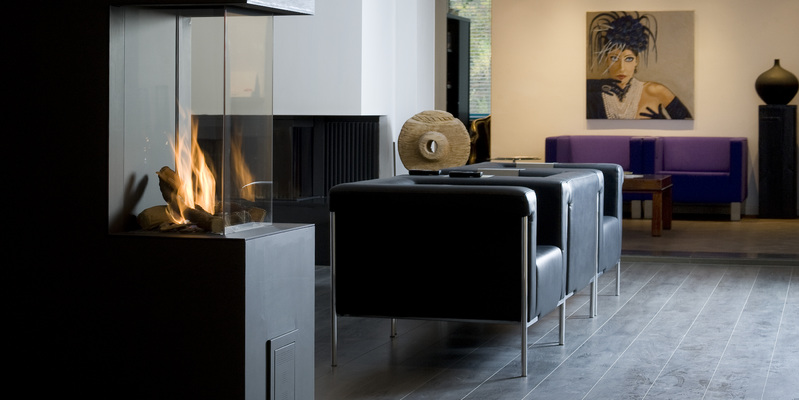 woonkamer modern inbouw zwart licht & sprankelend driezijdig gas rechthoekig 