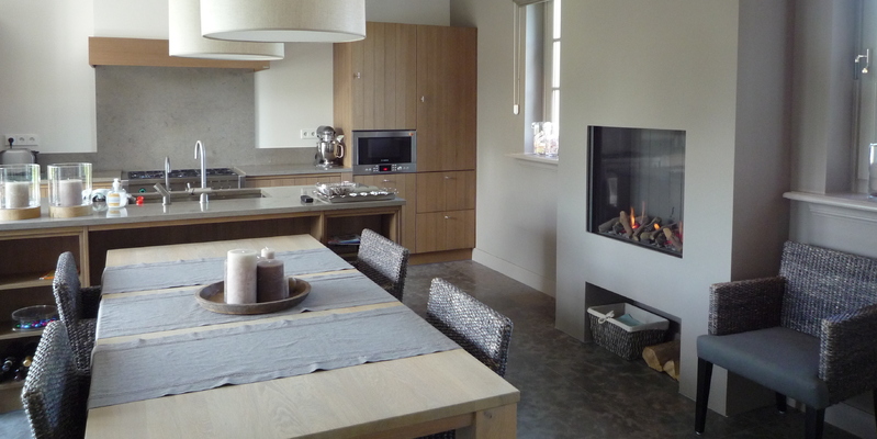 hip & happening modern vierkant inbouw front gas keuken taupe 