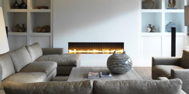 woonkamer modern inbouw front zwart rechthoek licht & sprankelend gas 