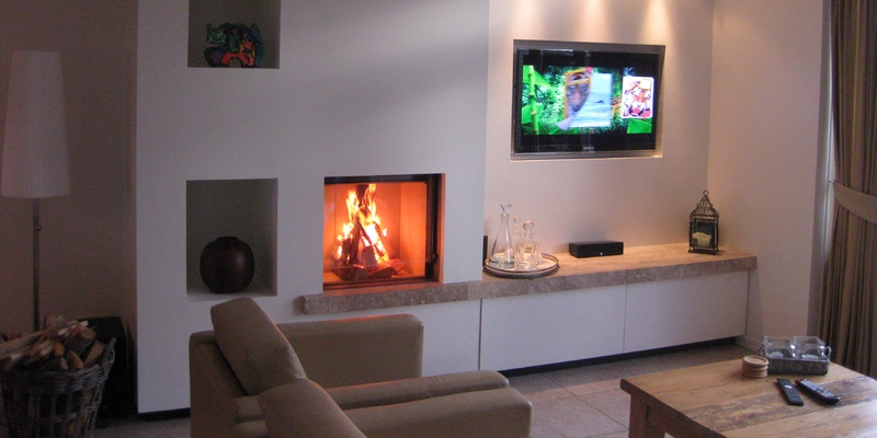 hip & happening woonkamer modern vierkant inbouw front wit hout 