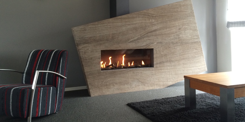 hip & happening woonkamer modern inbouw front zwart gas rechthoekig 