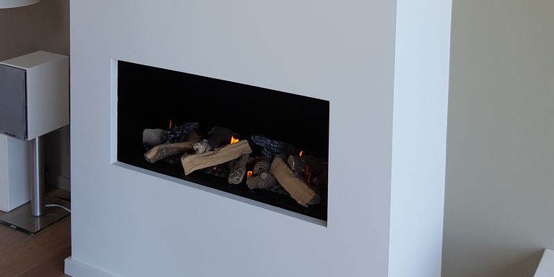 woonkamer modern inbouw front zwart rechthoek licht & sprankelend 