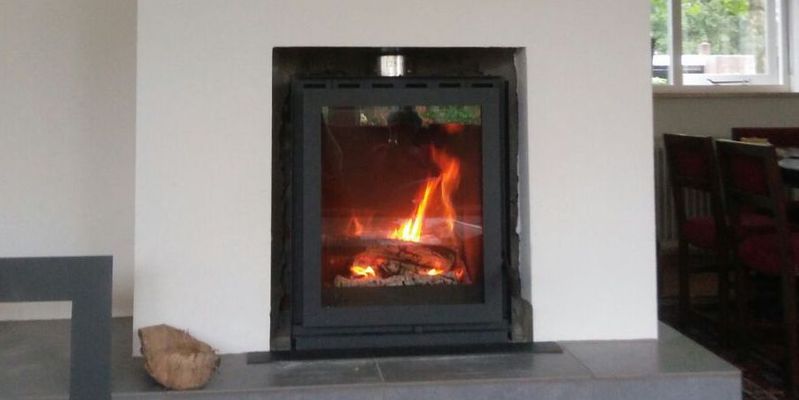 hip & happening woonkamer modern grijs front rechthoek hout inzet plateau  