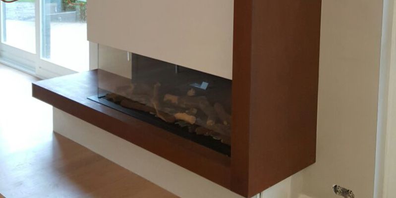 hip & happening woonkamer modern inbouw rechthoek gas hoek transparant 