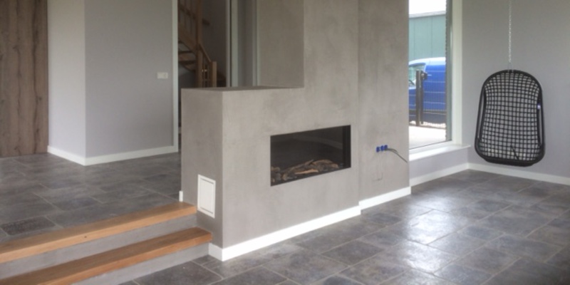 woonkamer modern doorkijk stevig & rustiek inbouw gas 