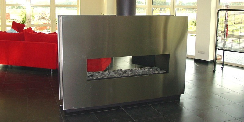 hip & happening woonkamer modern doorkijk grijs inbouw rechthoek gas 