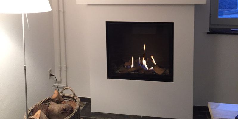 hip & happening woonkamer modern vierkant inbouw front schouw gas wit 