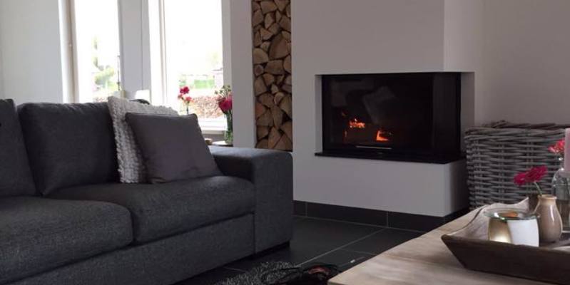 woonkamer modern stevig & rustiek wit tweezijdig hout rechthoekig inbouw met liftdeur 
