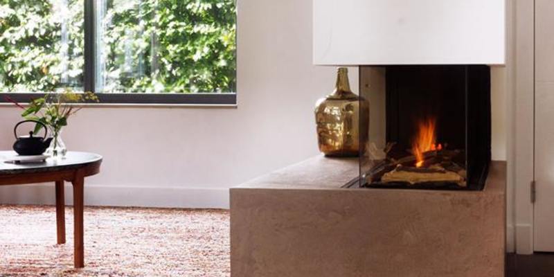 hip & happening woonkamer modern inbouw zwart driezijdig gas rechthoekig 