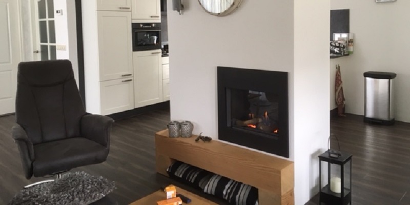 hip & happening woonkamer modern inbouw front zwart gas 