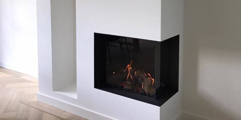 woonkamer modern inbouw licht & sprankelend gas wit hoek hoekig 