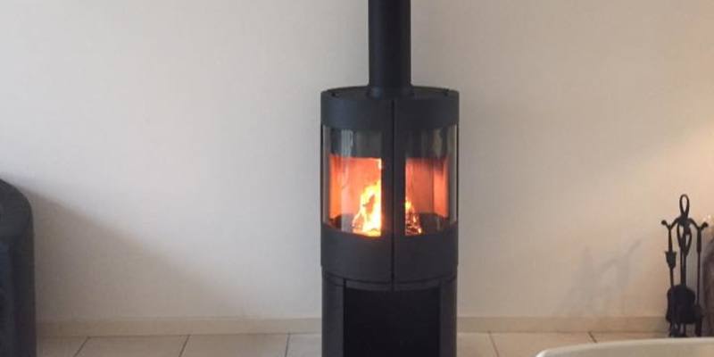 woonkamer modern stevig & rustiek zwart tweezijdig vrijstaand rond hout 