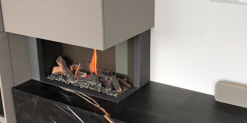 hip & happening woonkamer modern inbouw zwart gas tweezijdig rechthoekig plateau  