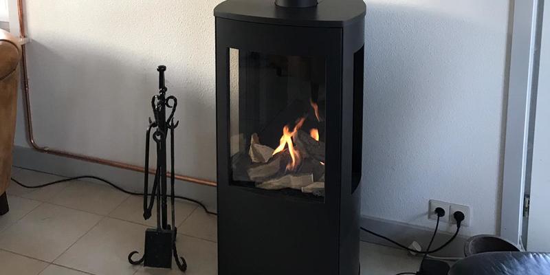 hip & happening woonkamer modern zwart driezijdig vrijstaand hout afgerond 