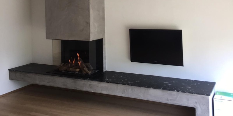 elektrisch woonkamer modern grijs stevig & rustiek inbouw rechthoek driezijdig plateau  