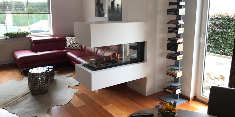 hip & happening woonkamer modern doorkijk inbouw rechthoek gas wit 