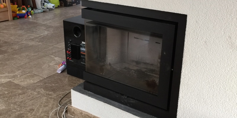 woonkamer schouw zwart rechthoek klassiek sfeervol & klassiek hout hoek inzet 