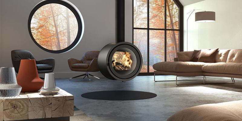 hip & happening woonkamer modern doorkijk grijs hangend rond hout 