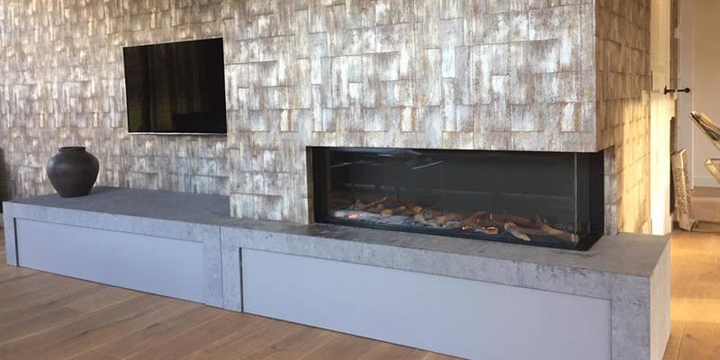 hip & happening woonkamer modern inbouw gas tweezijdig hoekig houtlook 