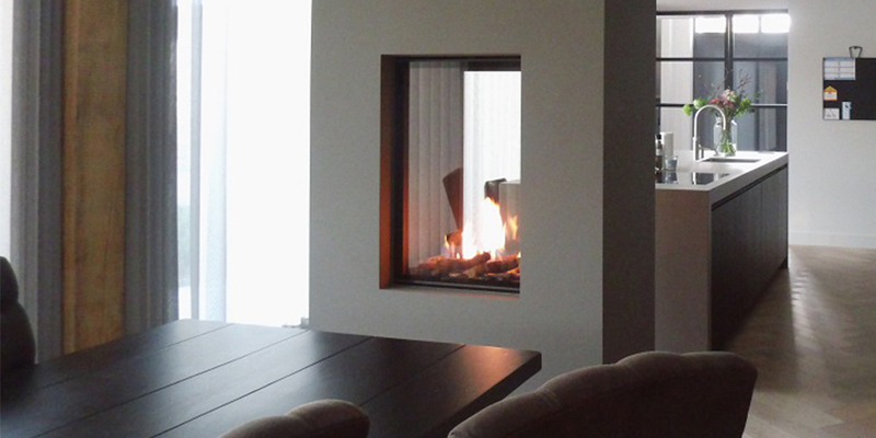 hip & happening modern doorkijk grijs inbouw rechthoek gas keuken 