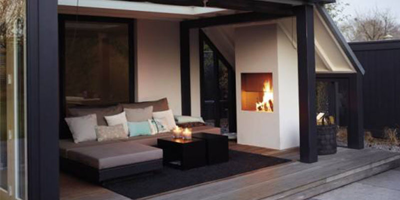 vierkant inbouw front licht & sprankelend klassiek wit Veranda hout 