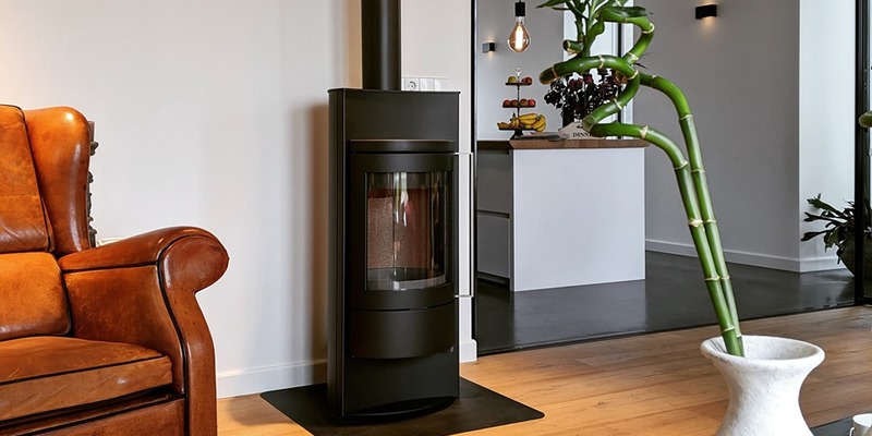 woonkamer front zwart vrijstaand hout rechthoekig Tijdloos stoer en robuust strak design 