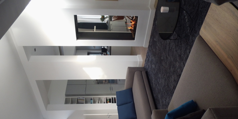 elektrisch woonkamer doorkijk inbouw rechthoek licht & sprankelend klassiek wit 