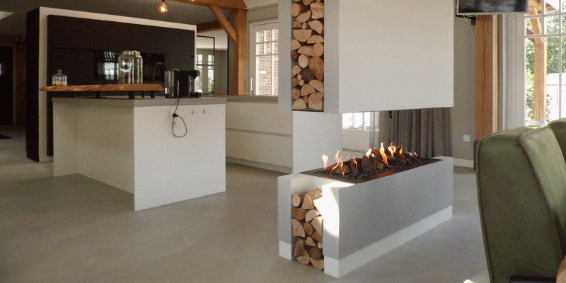 hip & happening modern rechthoek gas keuken wit vierzijdig 